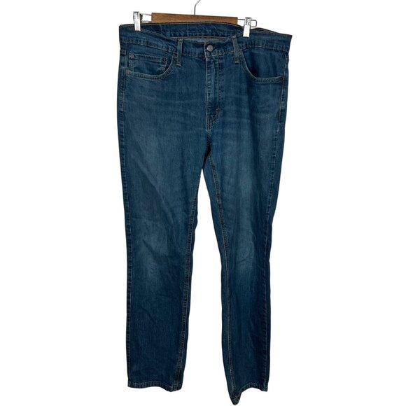 Levis 541 Denim Blue Jeans Size 36X34 Straight Leg Mid Rise‎ - Picture 3 of 5